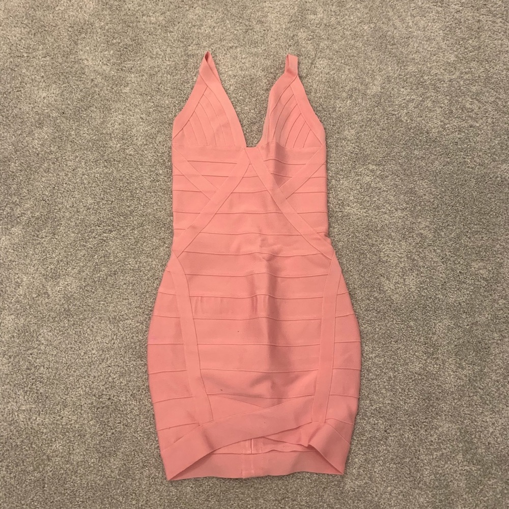 pink bandage dress